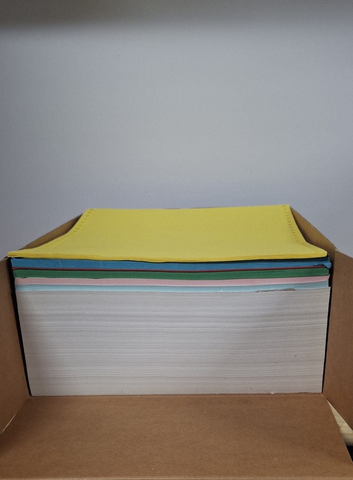1991 Memorex Tractor Computer Paper 1000 Continuous Sheets 20 lb. 9.5×11″ White