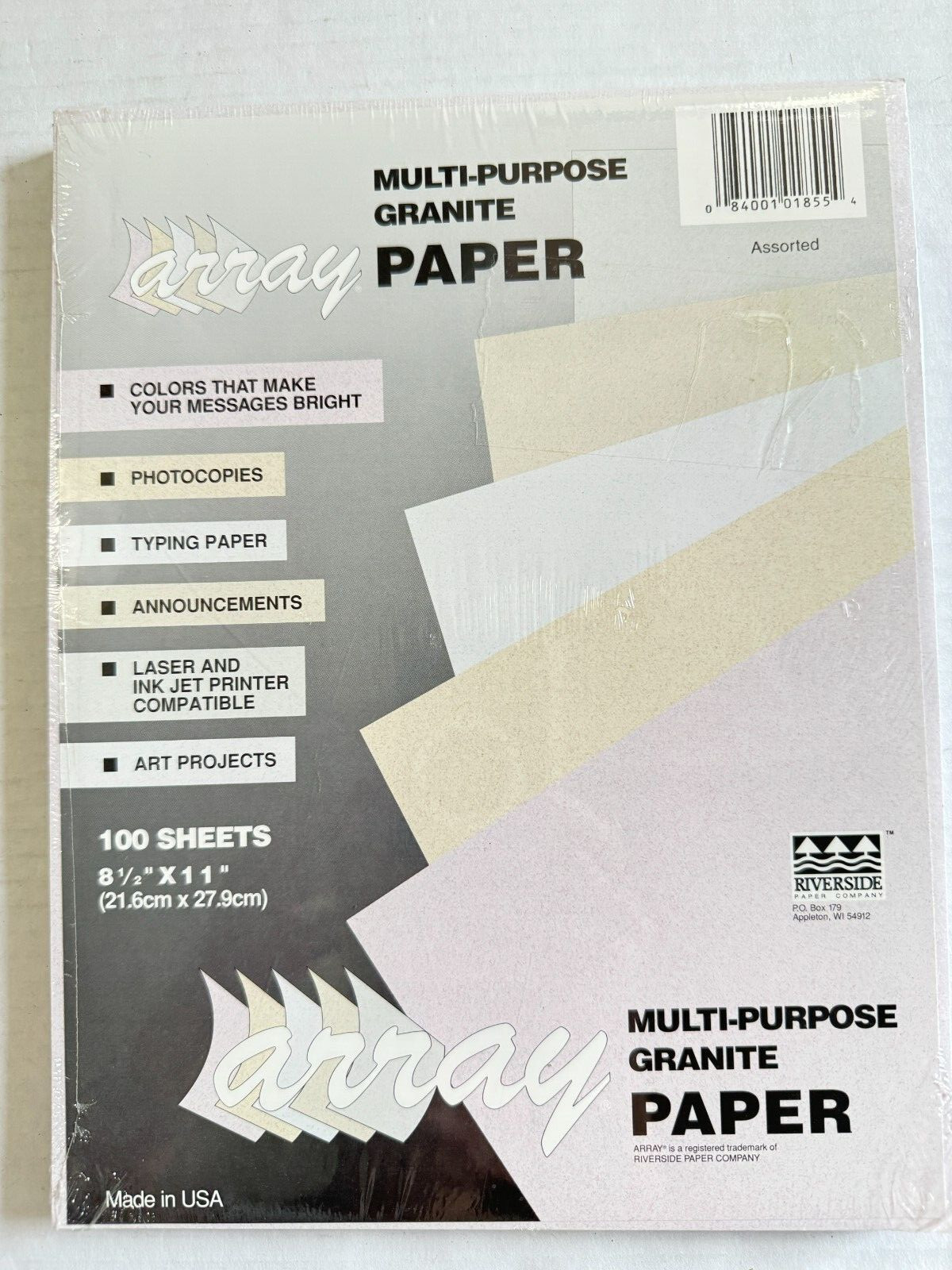 Résumé Letter Paper Ivory & White Granite 8 1/2″ x 11″ 24 Lb 405 Sheets LOT of 4