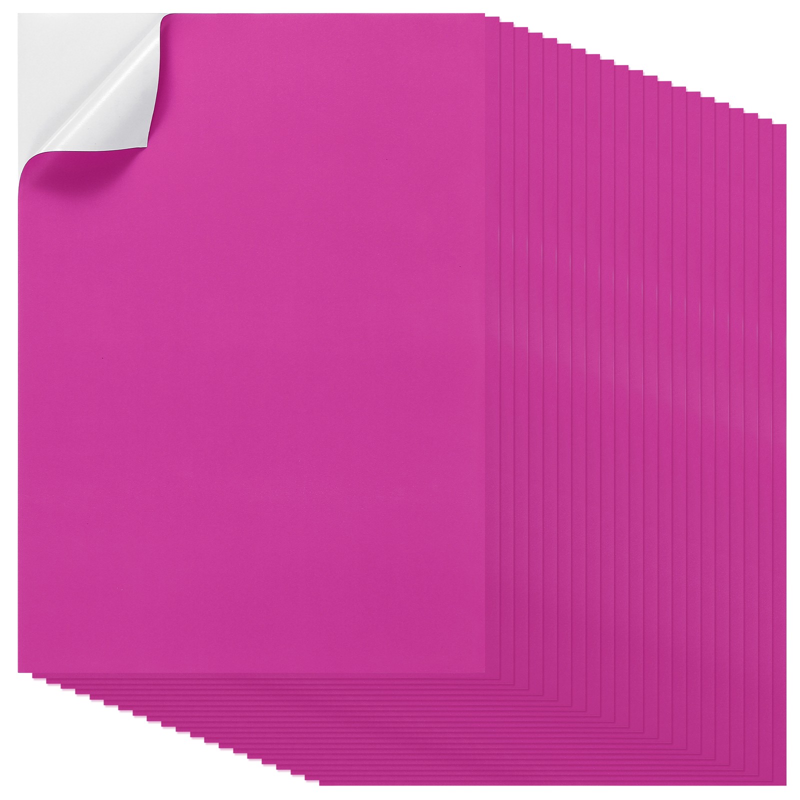 40Pcs Full Sheet Label Sticker Paper, A4 Shipping Labels, Dark Pink