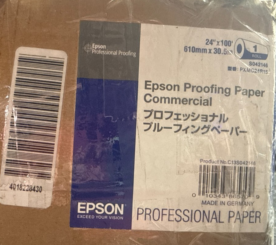 Epson Proofing Paper 24″x100′ S042146 ✅❤️️✅❤️️✅ BRAND NEW! SEALED! ✅❤️️✅❤️️✅
