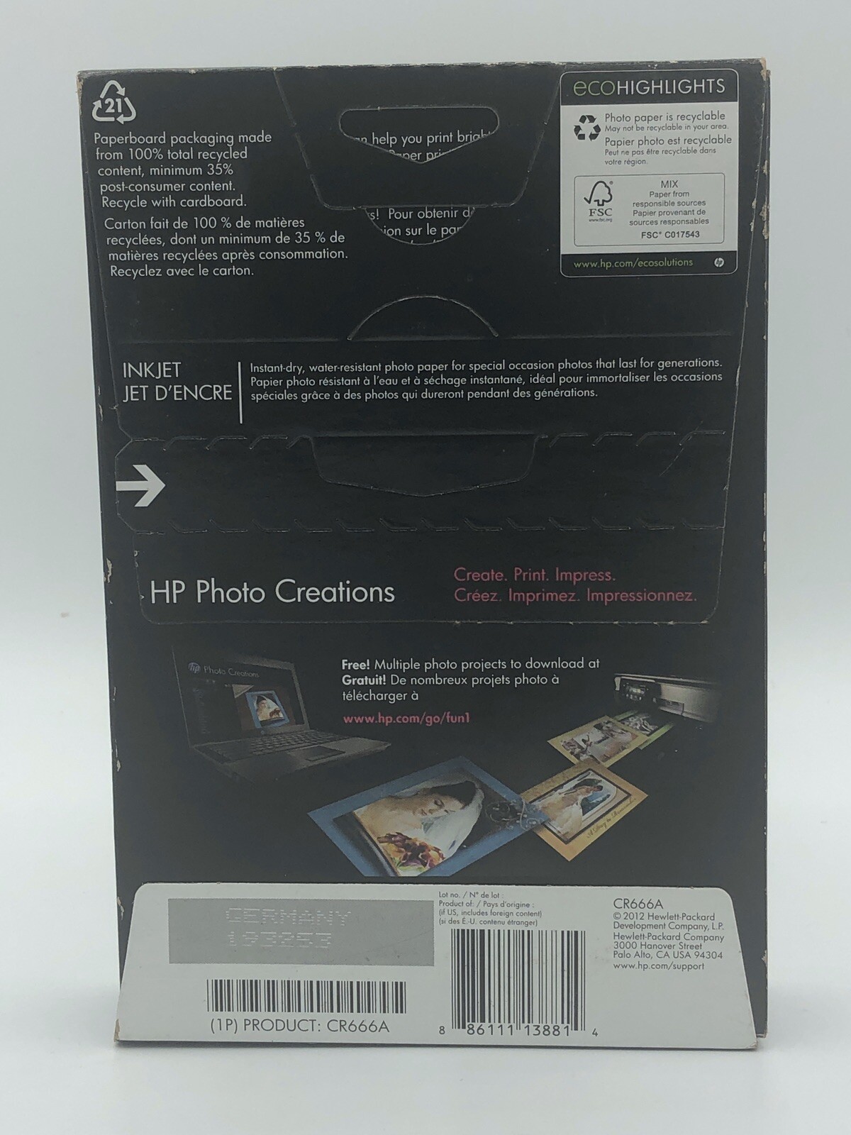 HP Premium Plus 4 x 6″ Soft Gloss Photo Paper – 100 Sheets – For All Inkjets