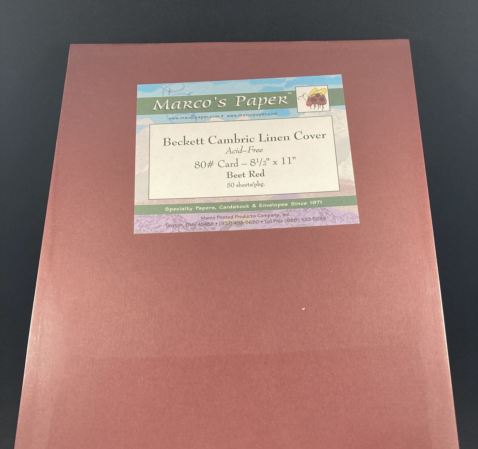 Cambric Linen Cover Paper 80#, 8.5″ x 11″ sheets-50 Sheets