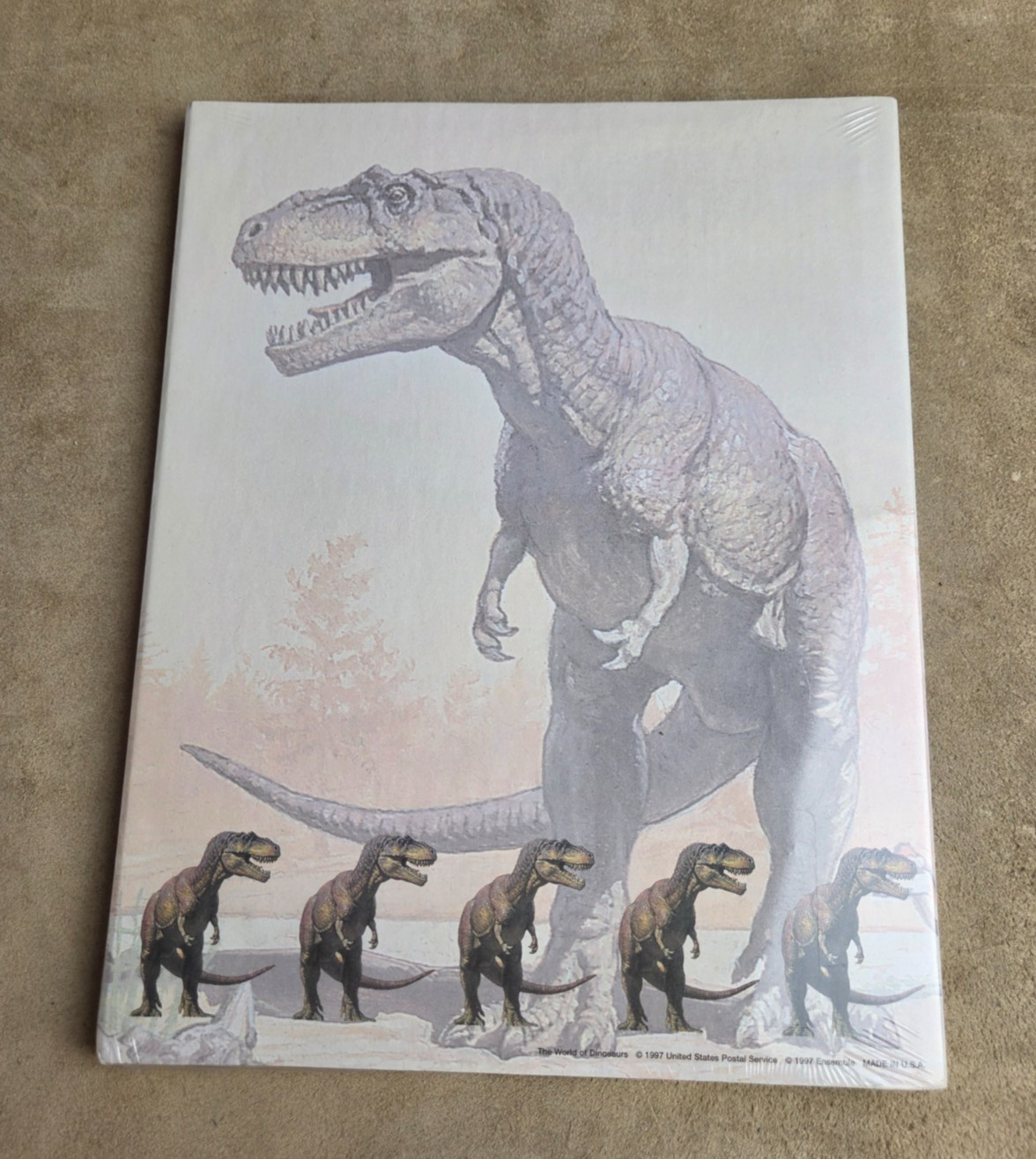 Dinosaur Printer Paper & Stationary, T-Rex, Stegosaurus, Etc., Factory Sealed