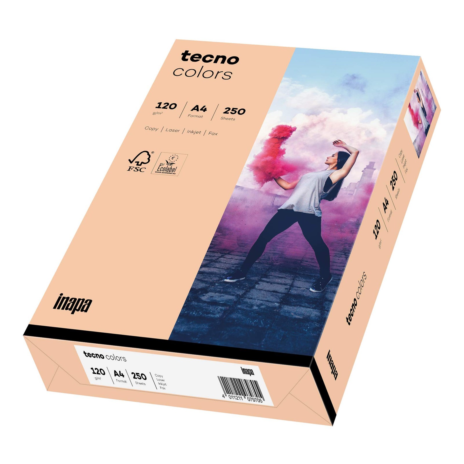 Coloured Printer Paper, Colourful Paper Tecno Colors 120gsm, A4, 250 Sheets, L…