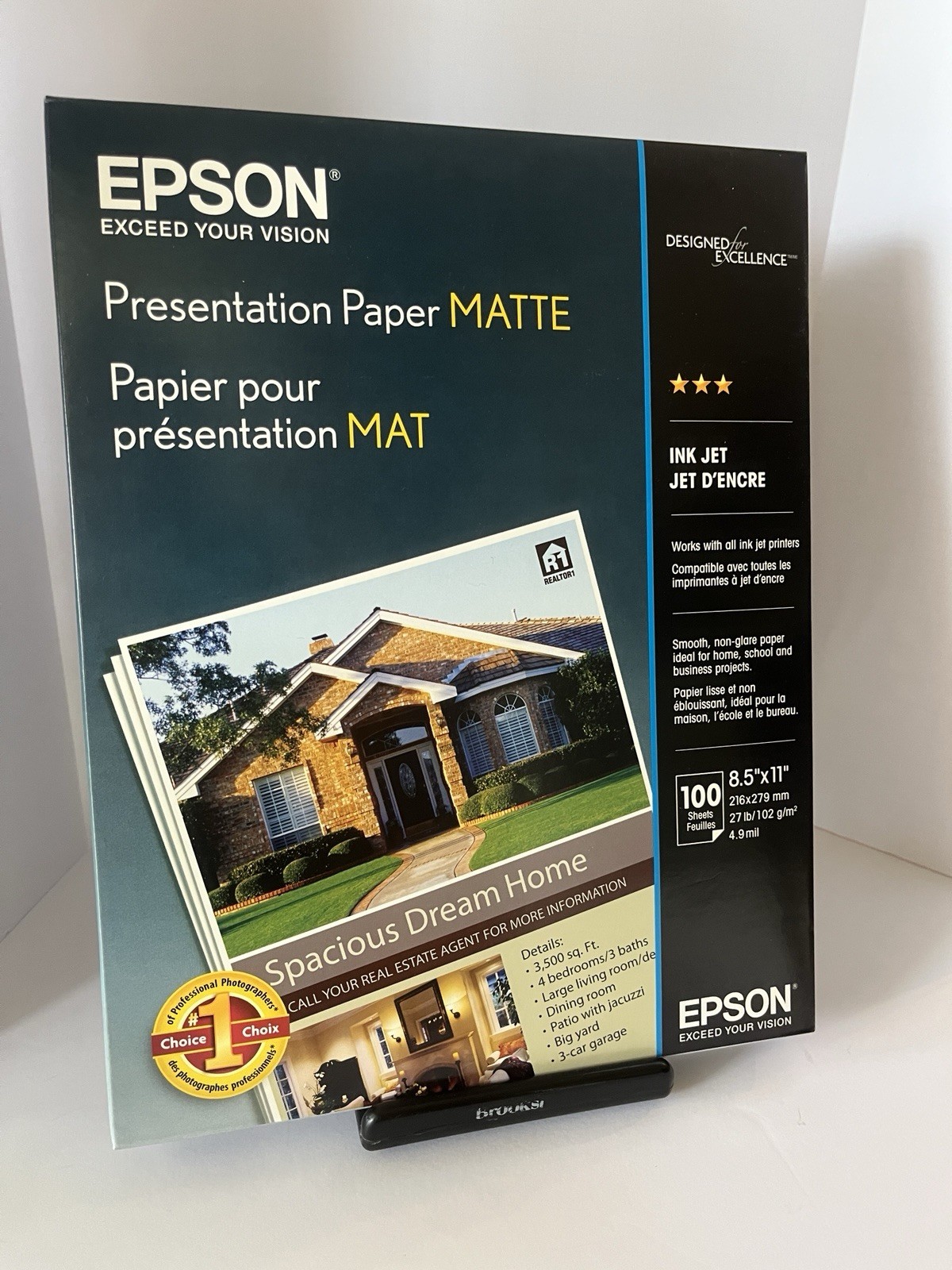 S041062 Matte Presentation Paper 27 lbs. Matte 8-1/2 x 11 white, New