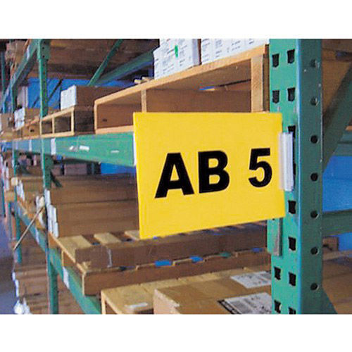 AIGNER Warehouse Aisle Pallet Rack Sign Kit – 5-1/2×8-1/2″ – White