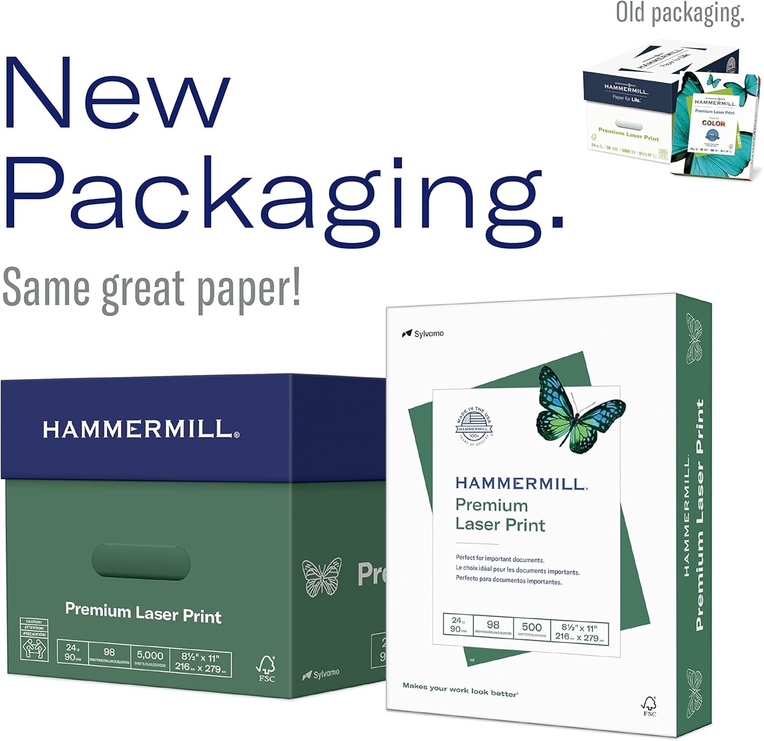 500 Sheets of Acid-Free 24 lb Laser Print Paper 8.5 x 11 – Eco-Friendly Choice
