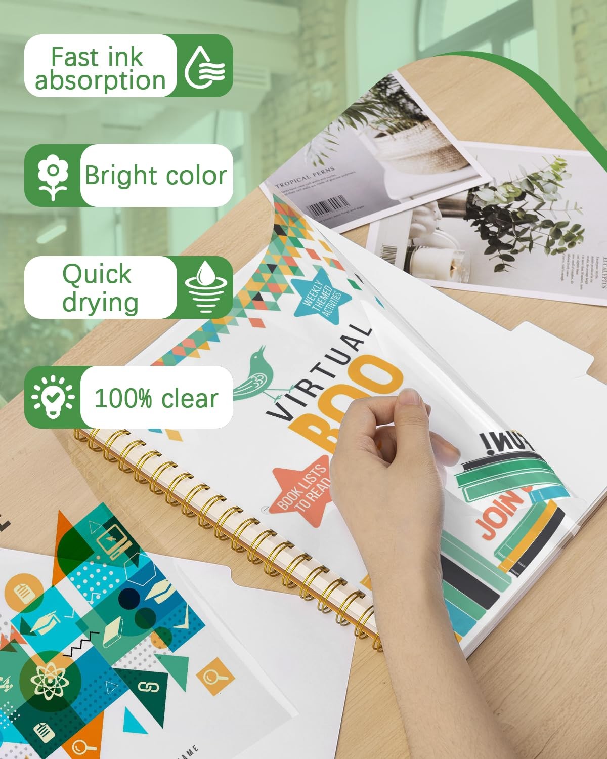 Inkjet Transparency Film 30 Sheets 100% Clear 8.5 x 11 for Overhead Projector