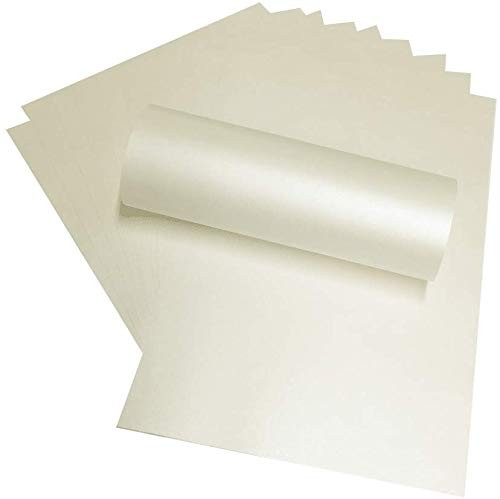 Premium Ivory Quarzo Pearl Paper – A4 (8.27 x 11.7 in) – 120gsm (32lb Bond) S…
