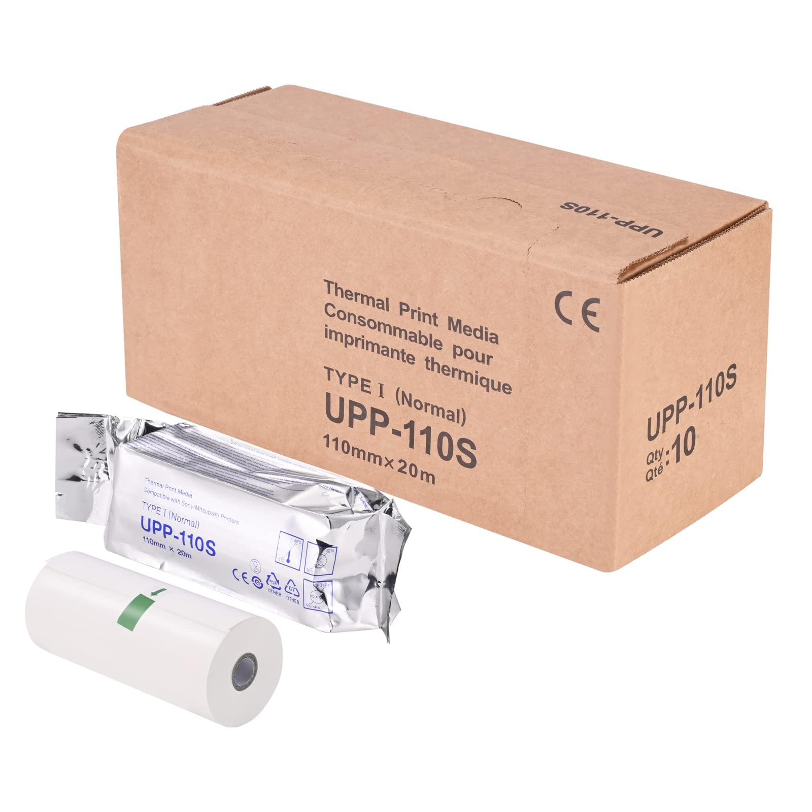 110mm Ultrasound Thermal Print Film 10 Rolls Compatible for Ultrasound Systems
