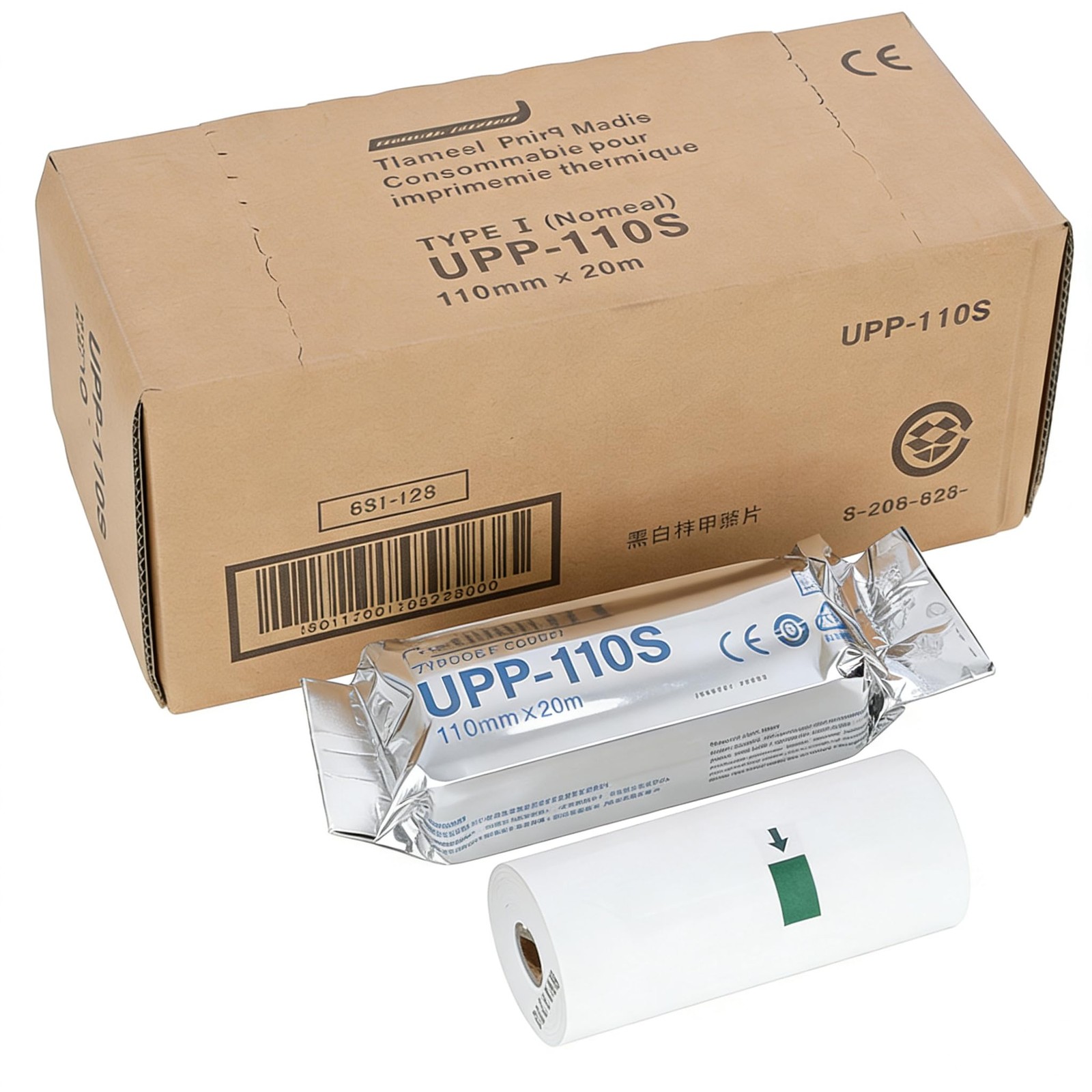 UPP-110S Type I Black and White Video Thermal Ultrasound Paper Film/Media 10 rol