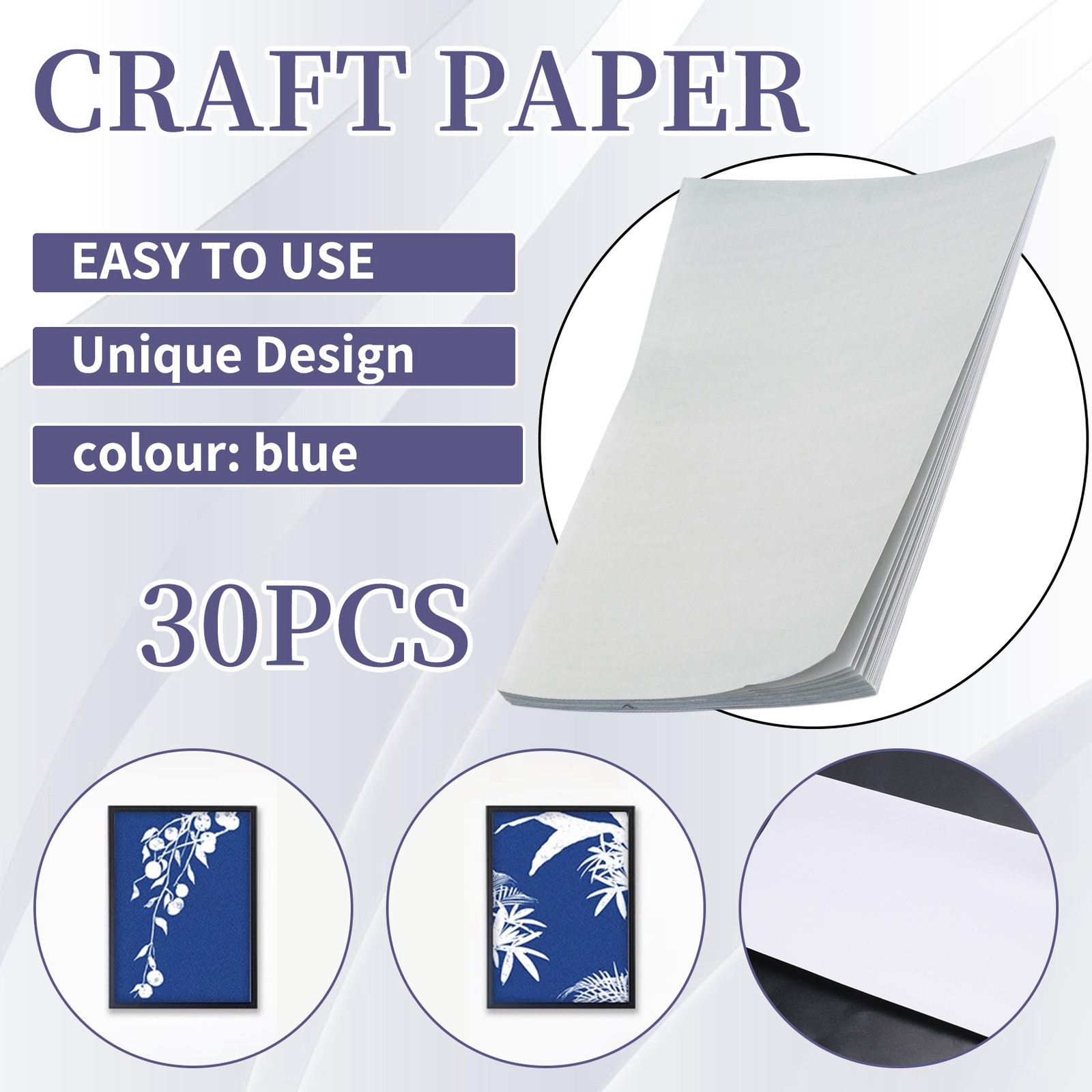 Cyanotype , 30 Pcs A5 Sun Print Kit, High Sensitivity Sun Print Nature6551