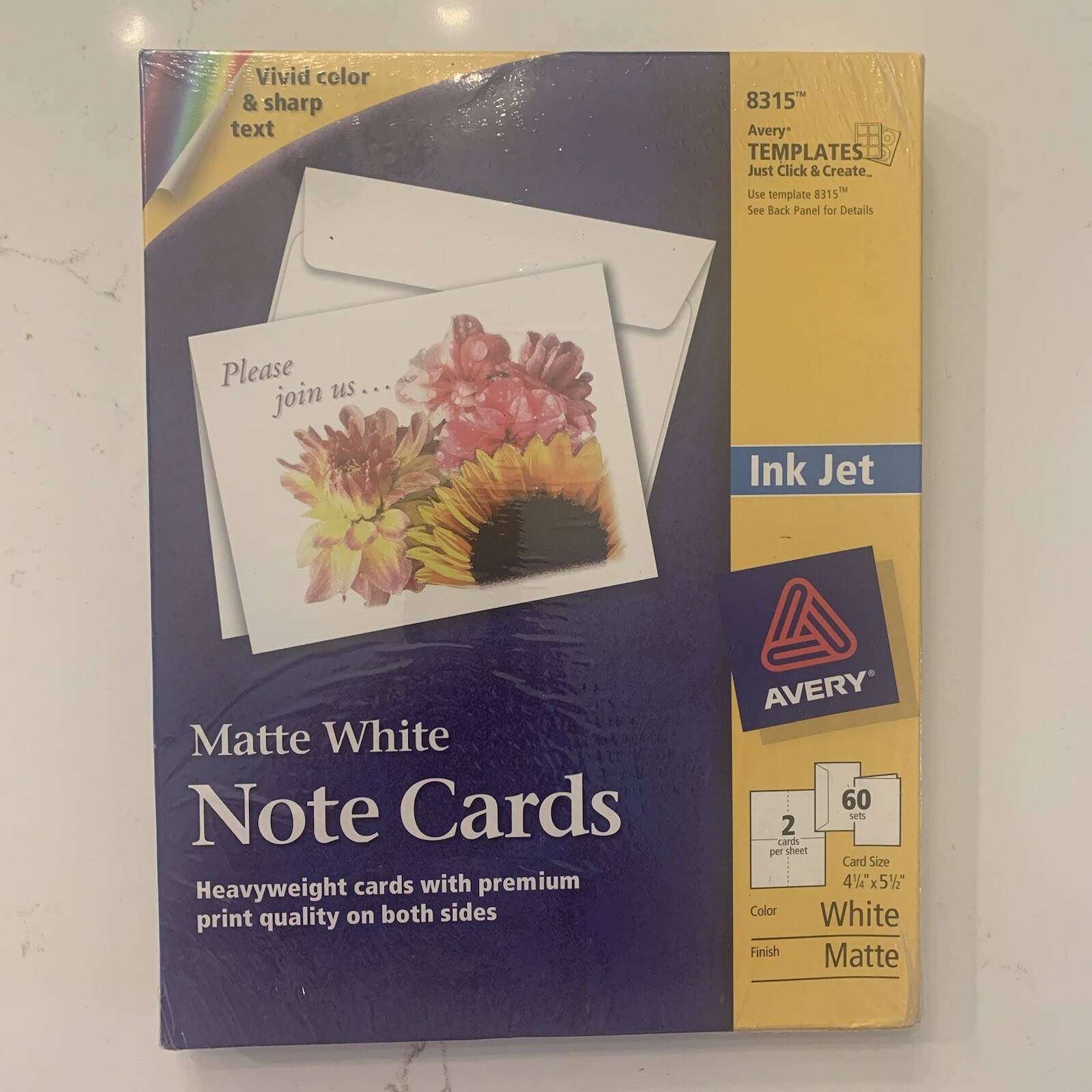 Avery Matte White Postcard Paper Sheets 5.5″ x 4.25″ 60 Card Count #8315