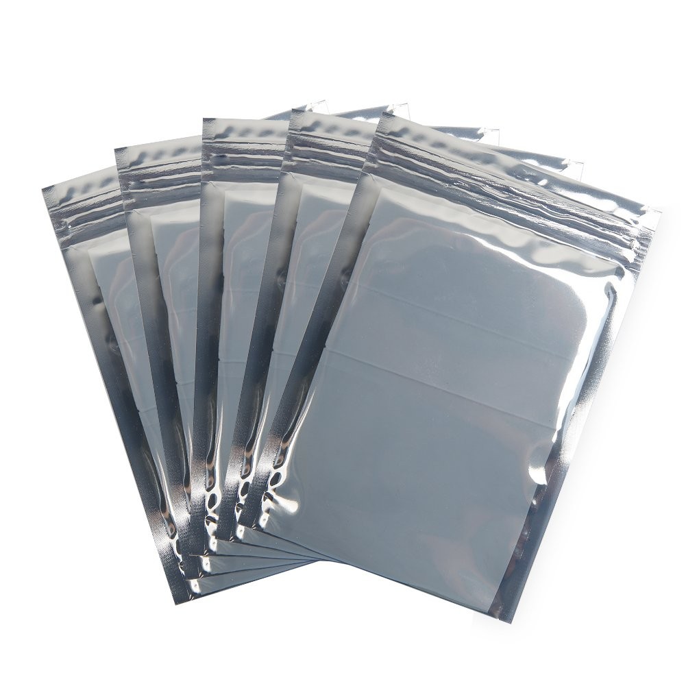 HRX Package 100pcs Premium Antistatic Bag, 4 x 6 inches 4” X 6”, silver gray