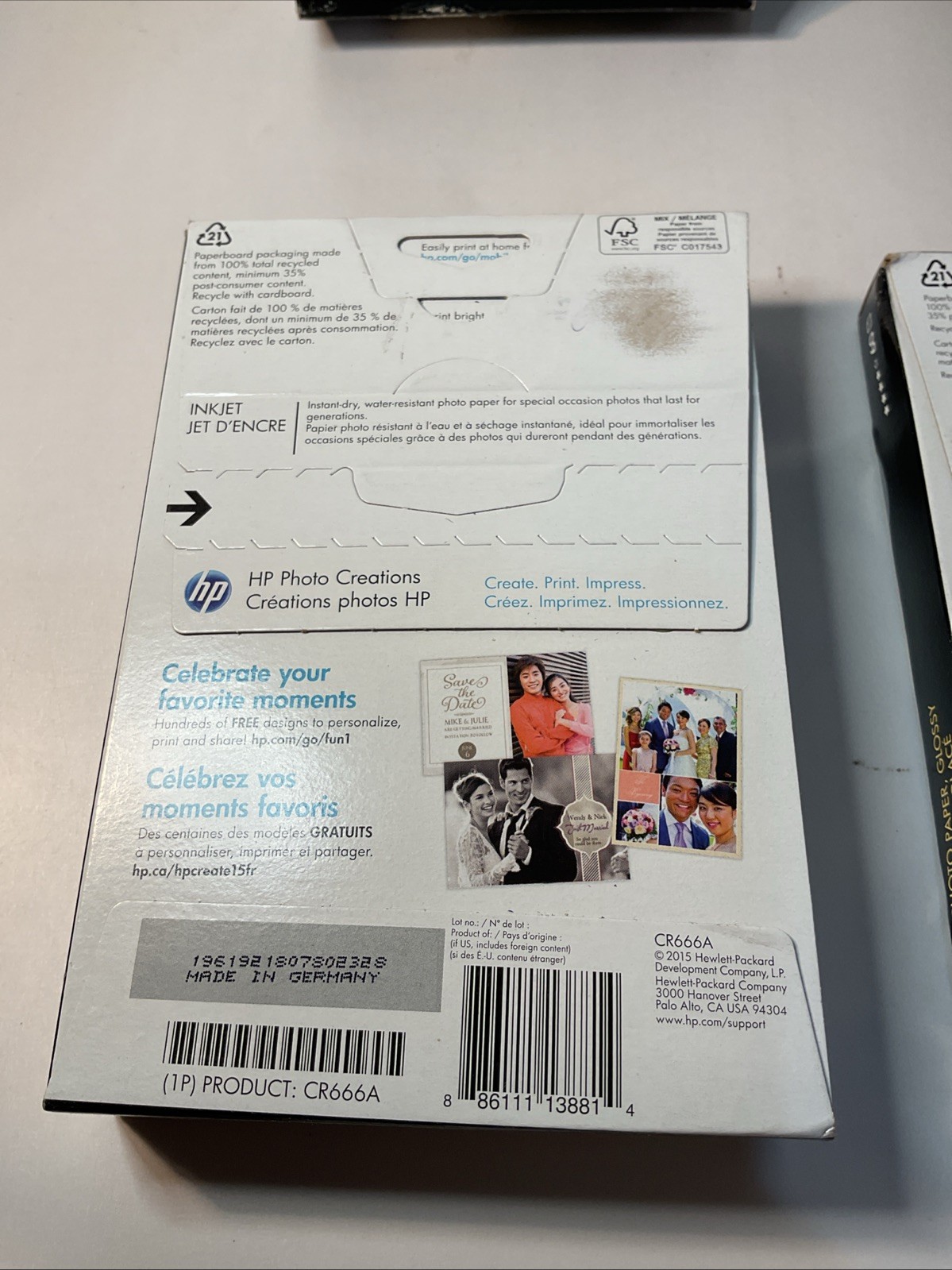Hewlett Packard Photo Paper 4 Packs ,1 Soft Gloss, 2 Glossy ,300 4”x6”,60 – 5”x7