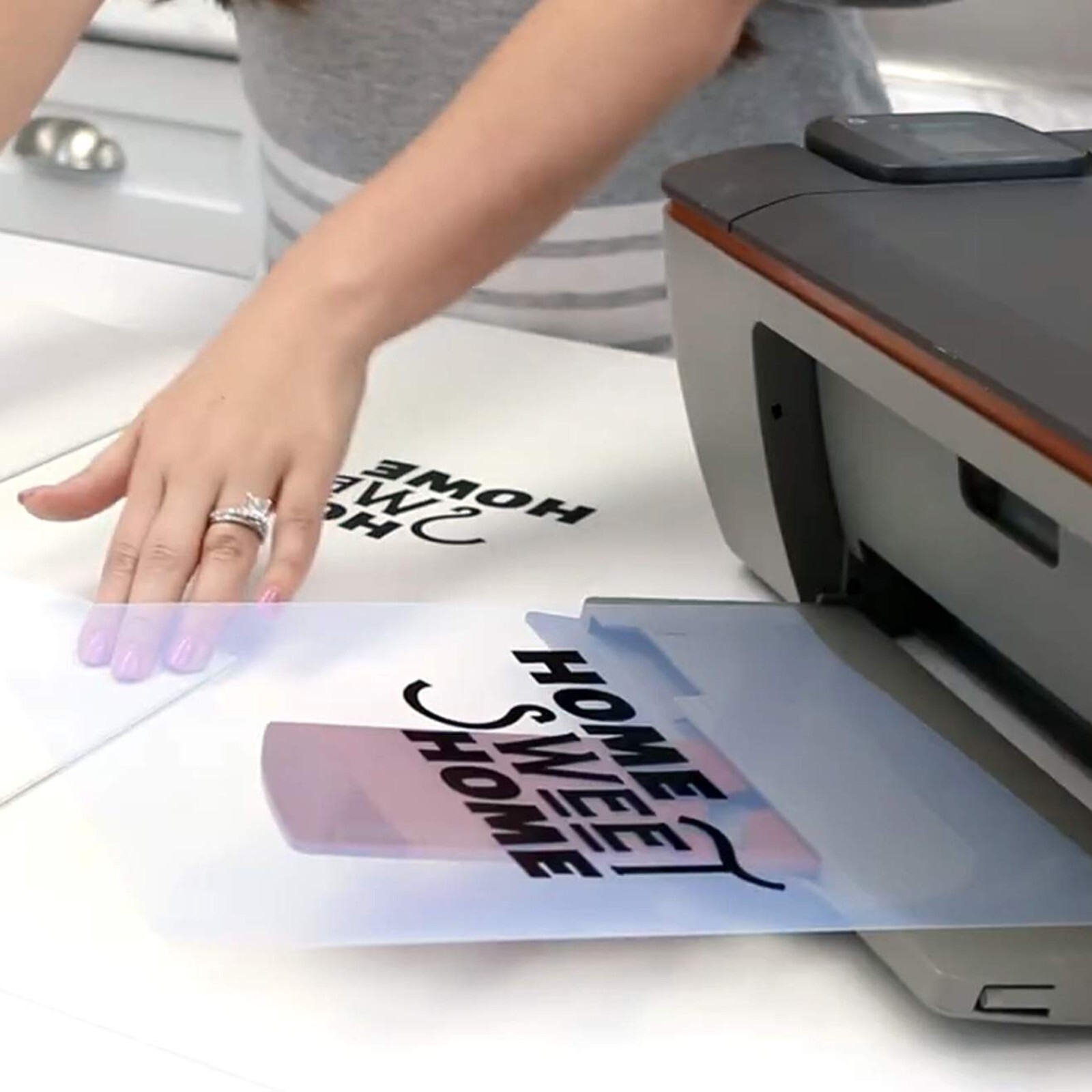 11″ x 17″100 sheets，Waterproof Inkjet Milky Transparency Film T-Shirt Printing