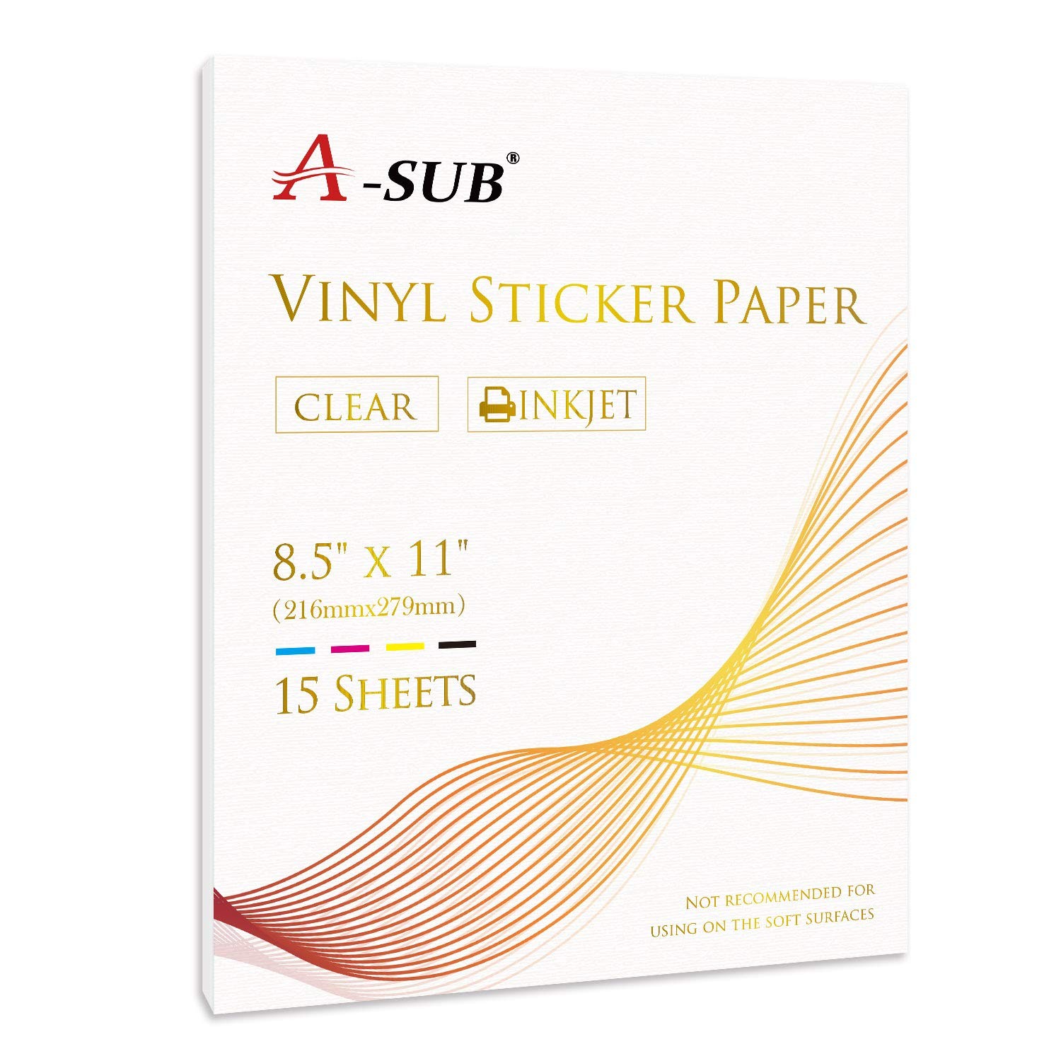 Clear Sticker Paper for Inkjet Printers – Waterproof Translucent Printable Vi…