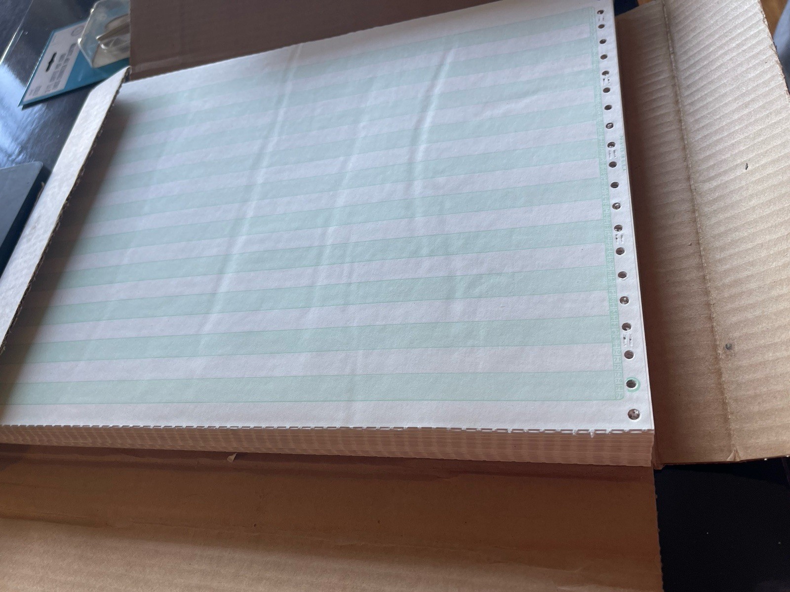 Rare Vintage 1978 Unopened Carbonless Green-Bar Business Forms – 3/4/5/6-Part