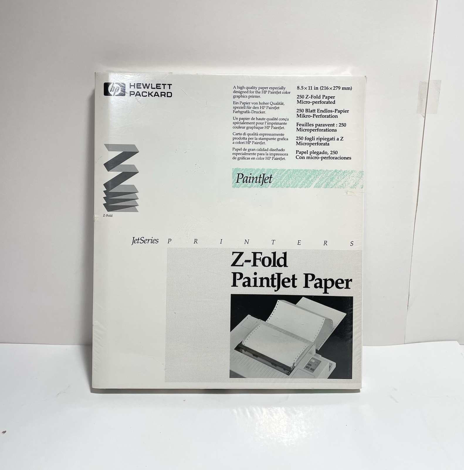 Vintage Sealed HP PaintJet 250 Z-Fold Paper 8.5″x11″ JetSeries Printers