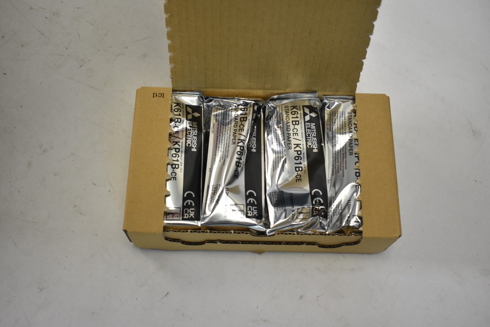 4 Mitsubishi Electric Thermal Papers For Monochrome Printers K61B-CE Standard