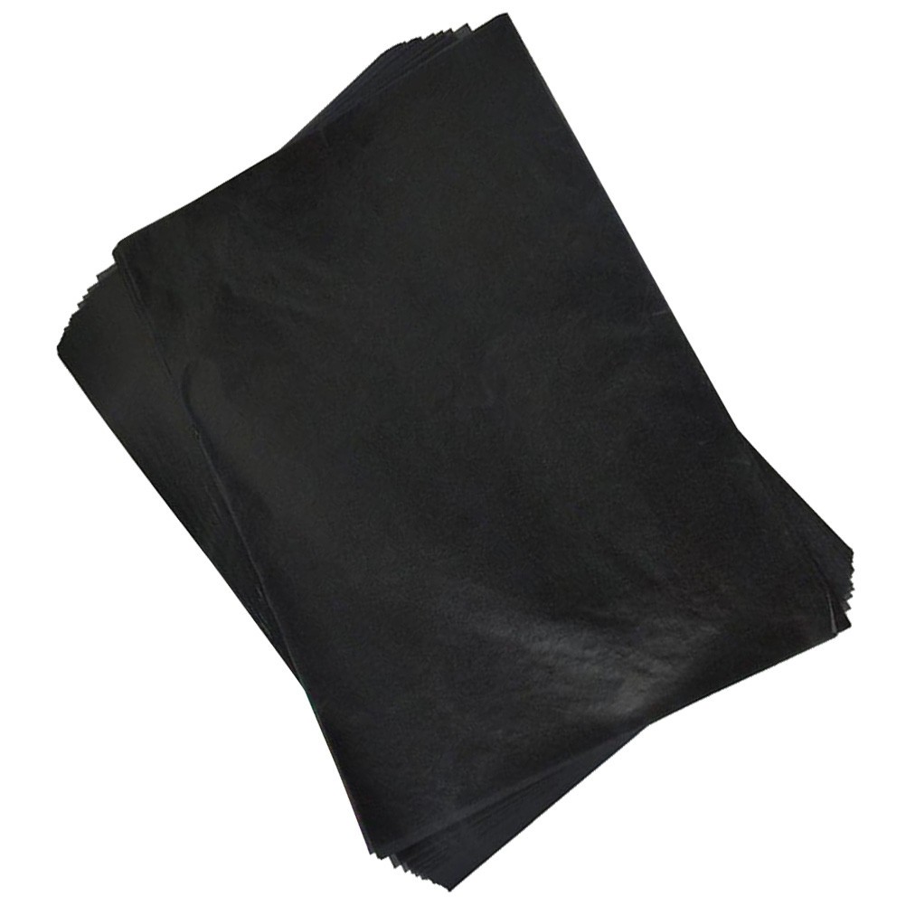 75Pcs Reusable Painting Carbon Coated Paper Black Tracing Sheets for Writing