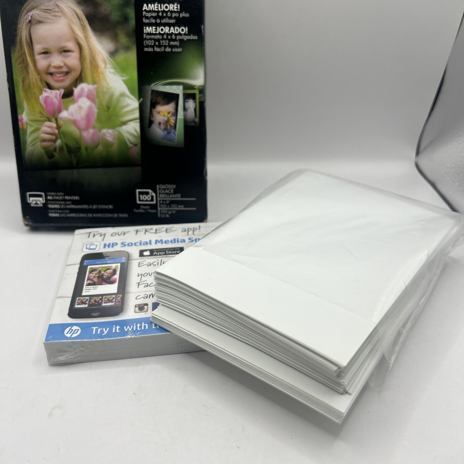 HP Advanced Glossy Inkjet Photo Paper 150 Sheets 4 x 6″ NEW *READ