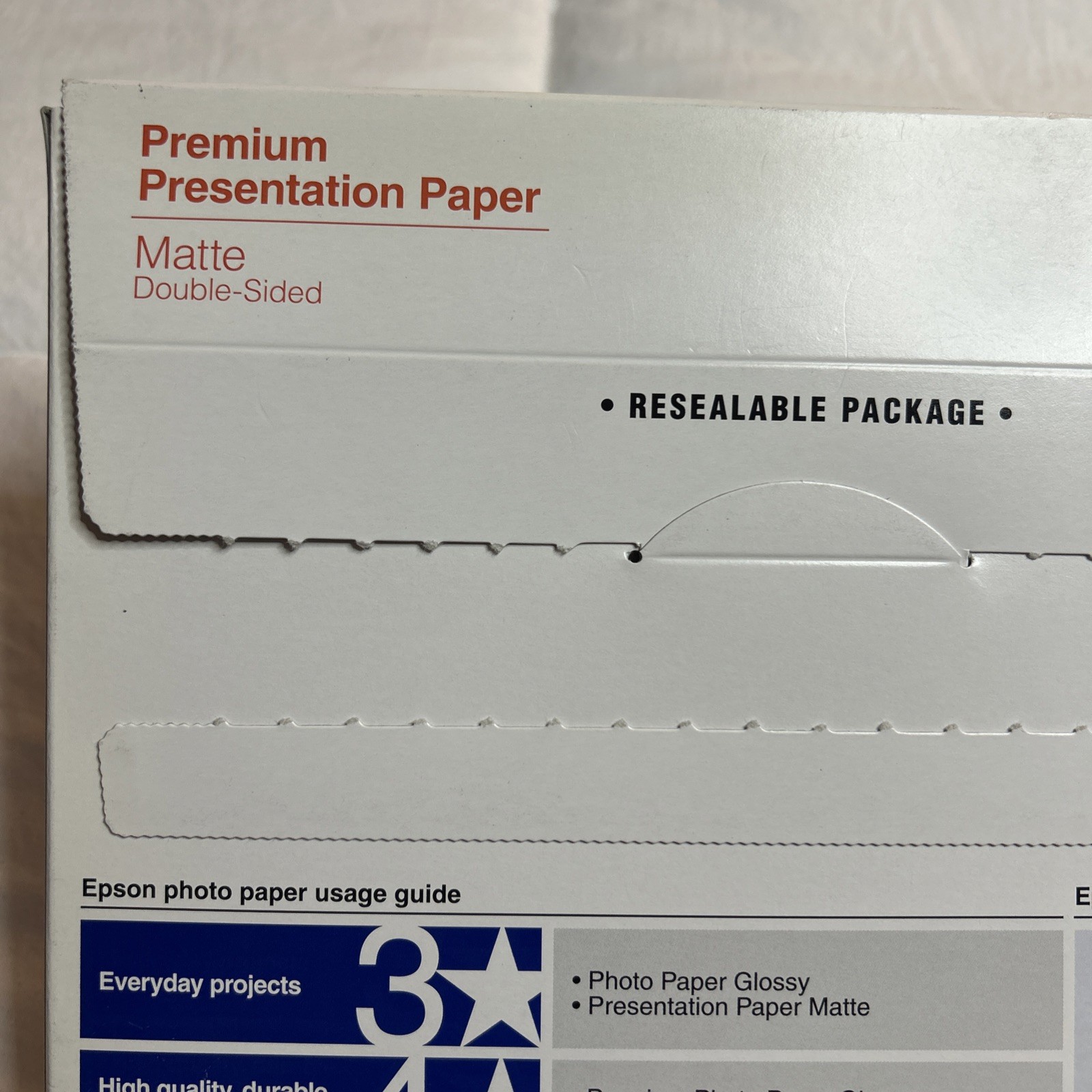 Epson S041568 Premium Matte 8.5” x 11”Paper – (50/PK) New