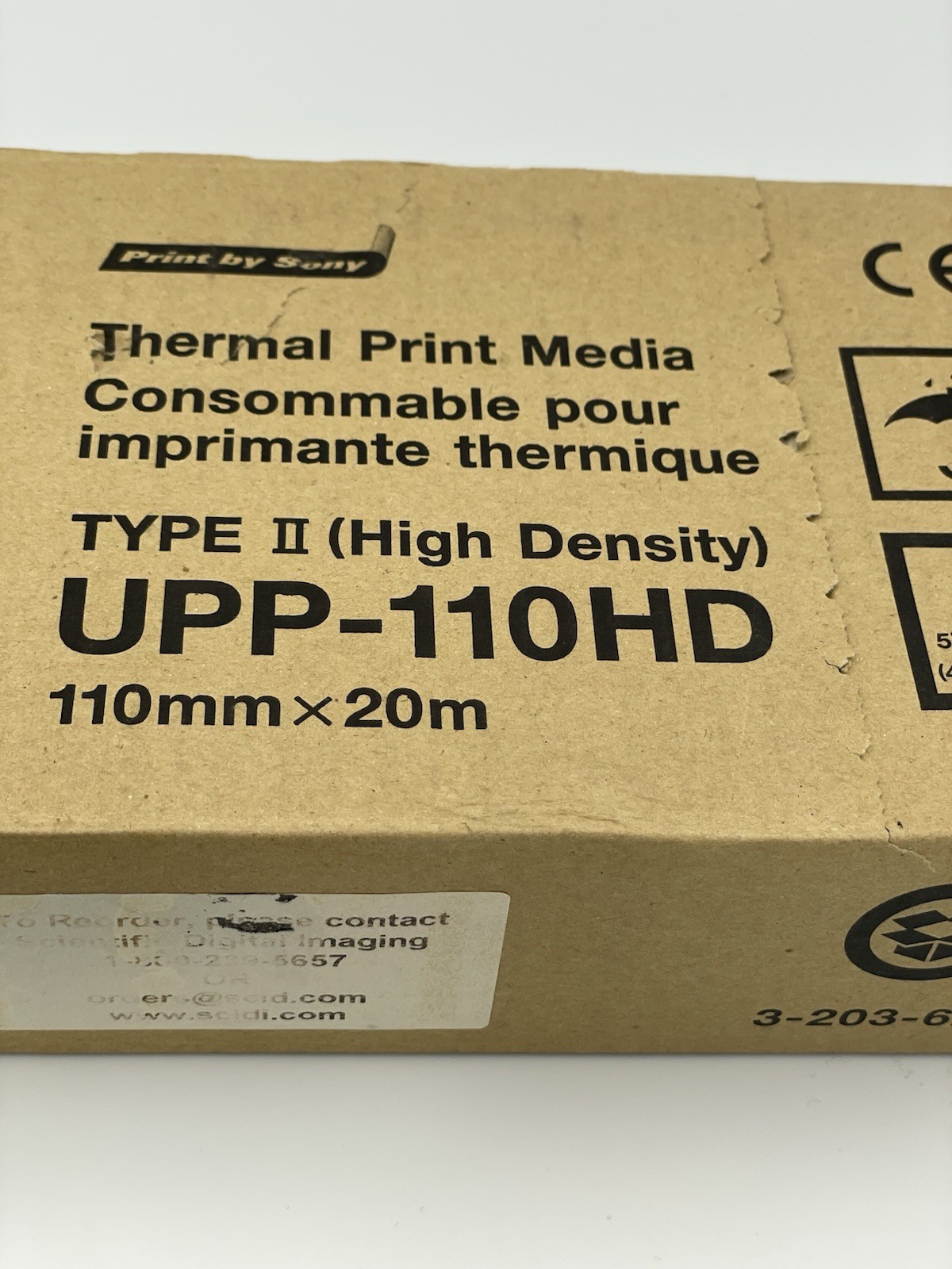 Sony UPP-110HD High Density Box Of 7 Brand new sealed Thermal Print Media