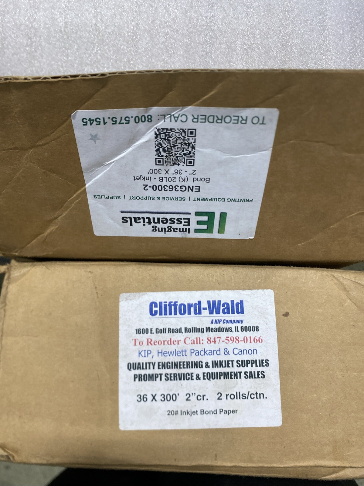 Imaging Essentials 20# Inkjet Bond Paper 2ct 36×300’ 2” Cr. Assorted