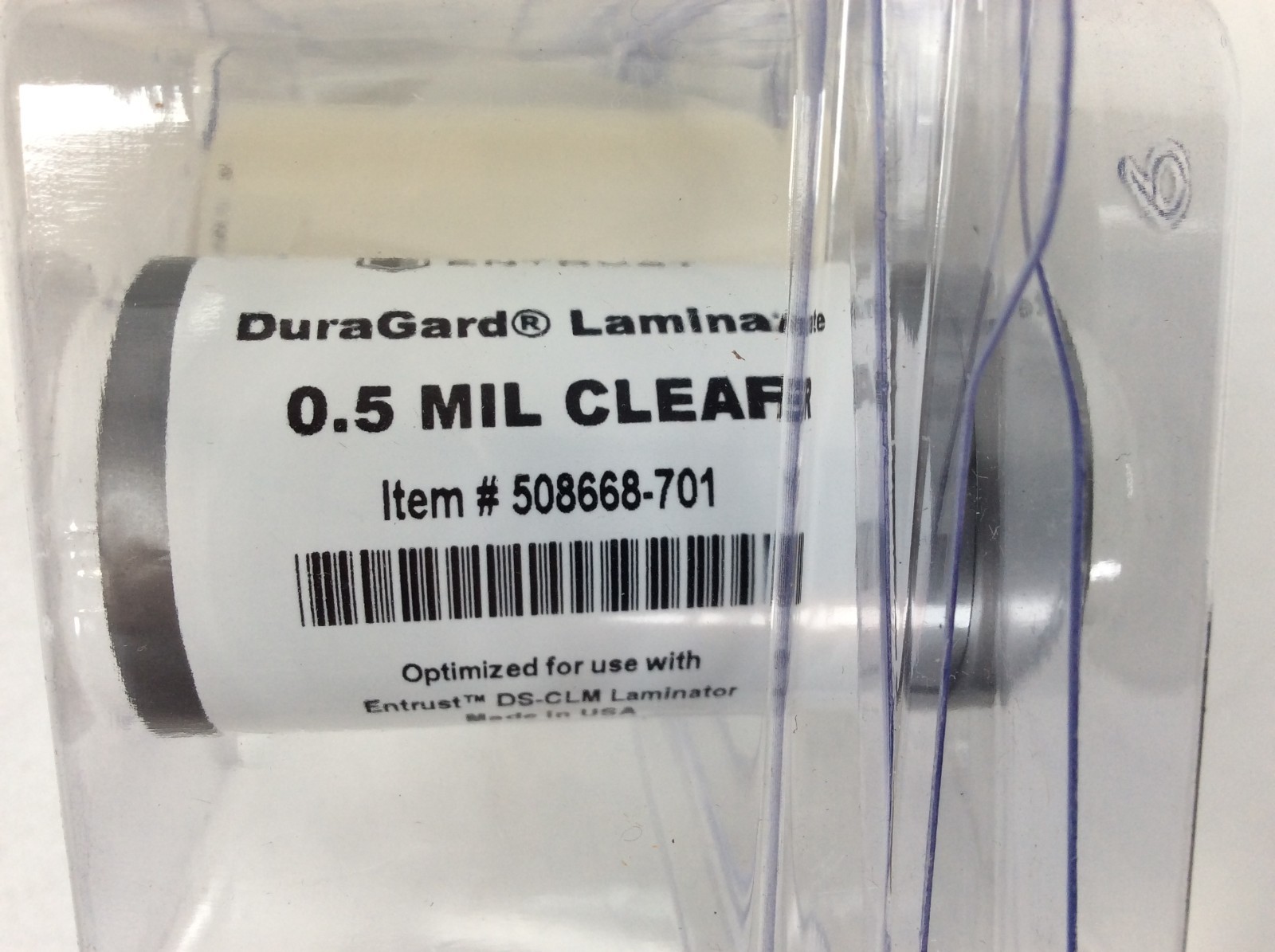 Entrust DS-CLM DuraGard Laminate 0.5 Mil Clear 508668-701 Genuine OEM
