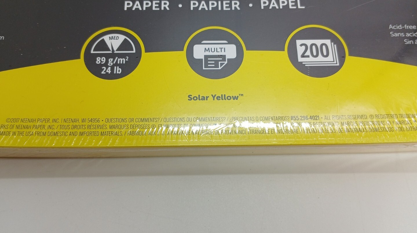 (Lot Of 2) Yellow Paper Multi-use Packs Of 200 Each