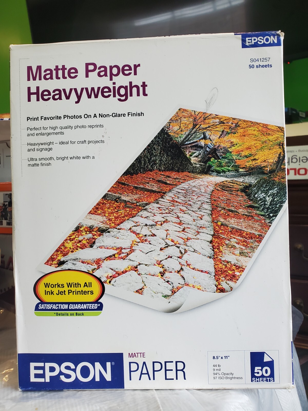 Epson , Matt Heavyweight, 8.5 x 11 open box 31 sheets