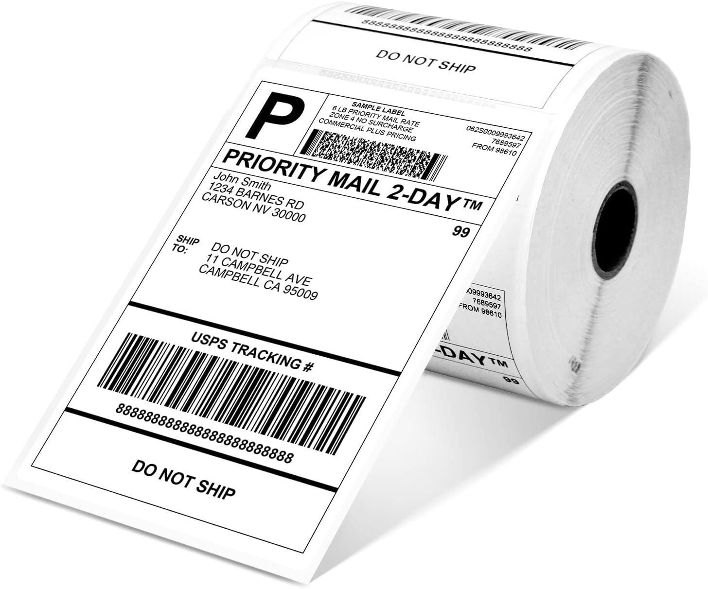 500/1000PCS 4x 6″ Direct Thermal Shipping Label paper for VRETTI MUNBYN Phomemo