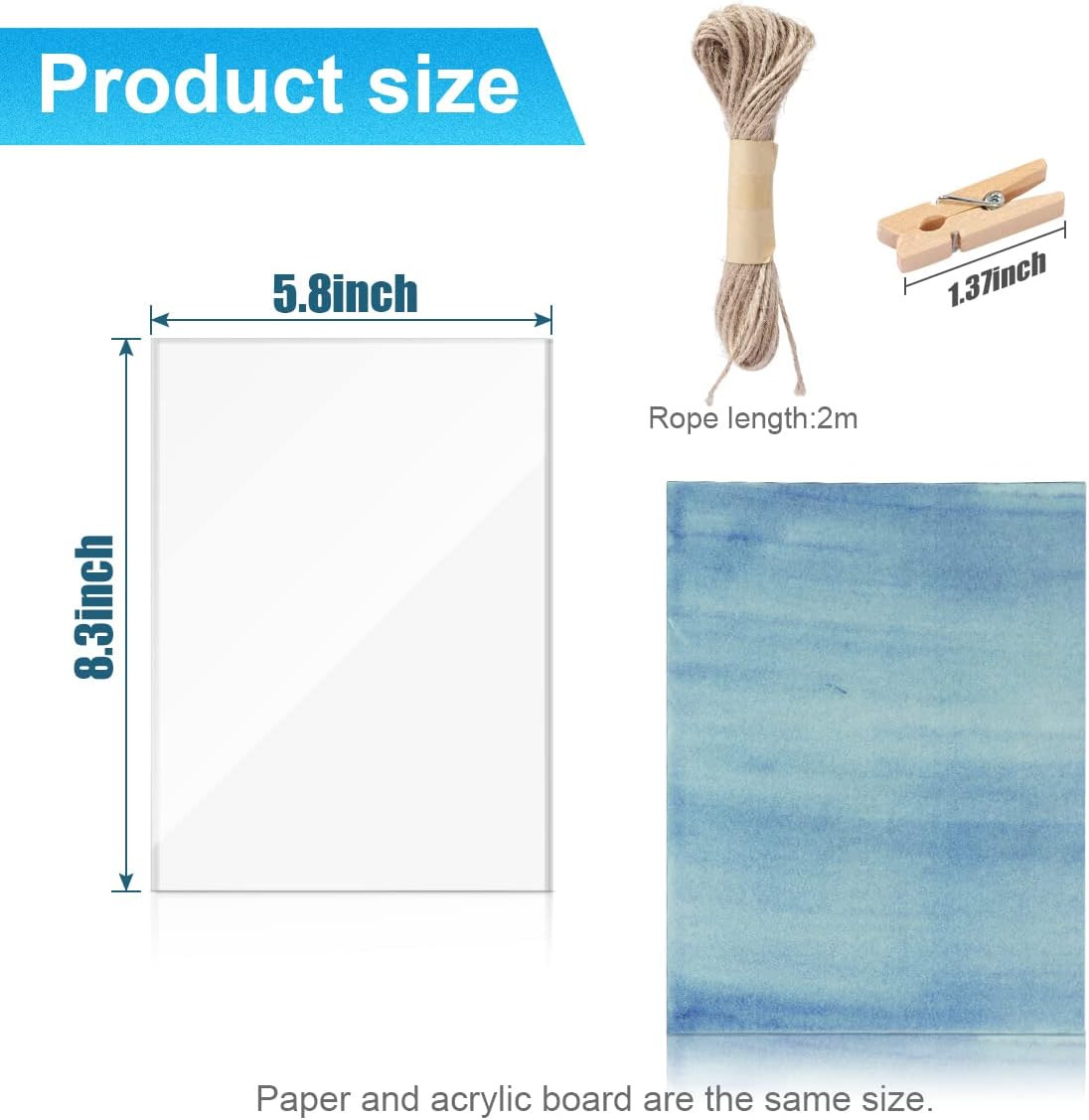 30 Pcs Cyanotype Paper Sun Print Paper Kit High Sensitivity Nature Drawing Print