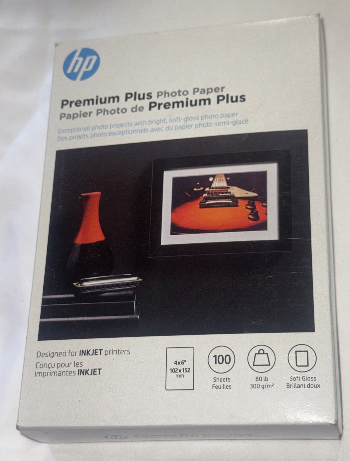HP Premium Plus Soft Gloss Photo Paper 100 Sheets 80lb 4×6 Hewlett Packard – NEW