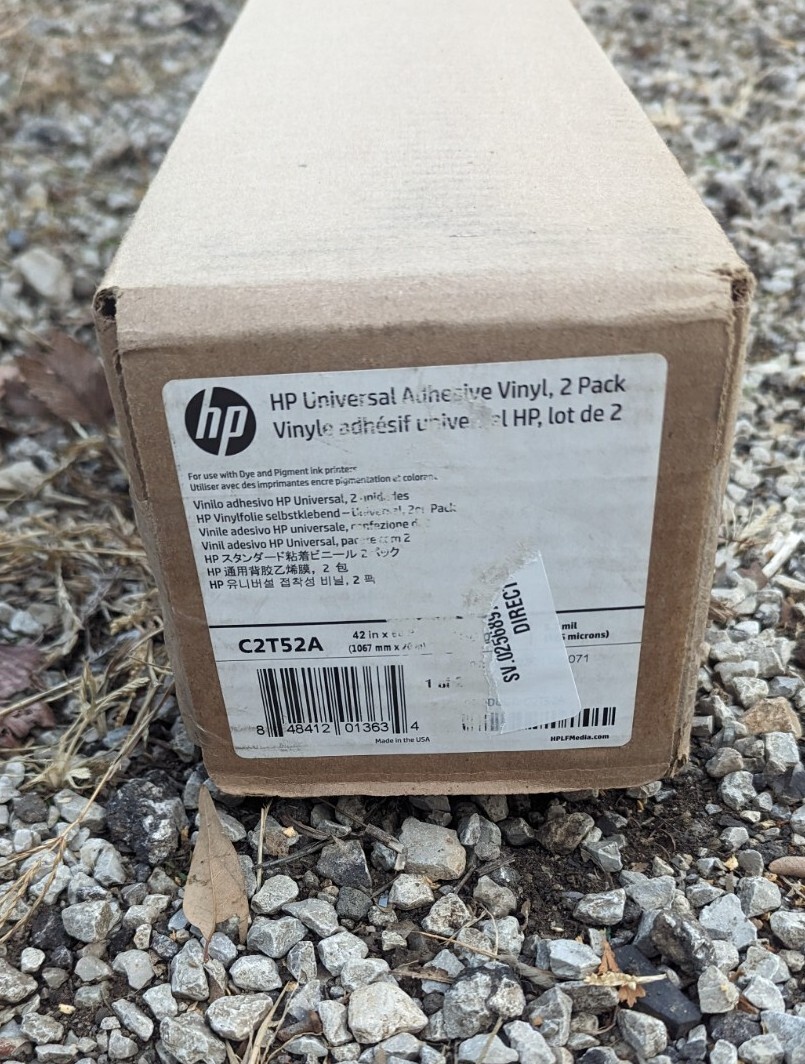 HP Universal Inkjet Print Adhesive Vinyl 42″ x 65ft Matte White C2T52A