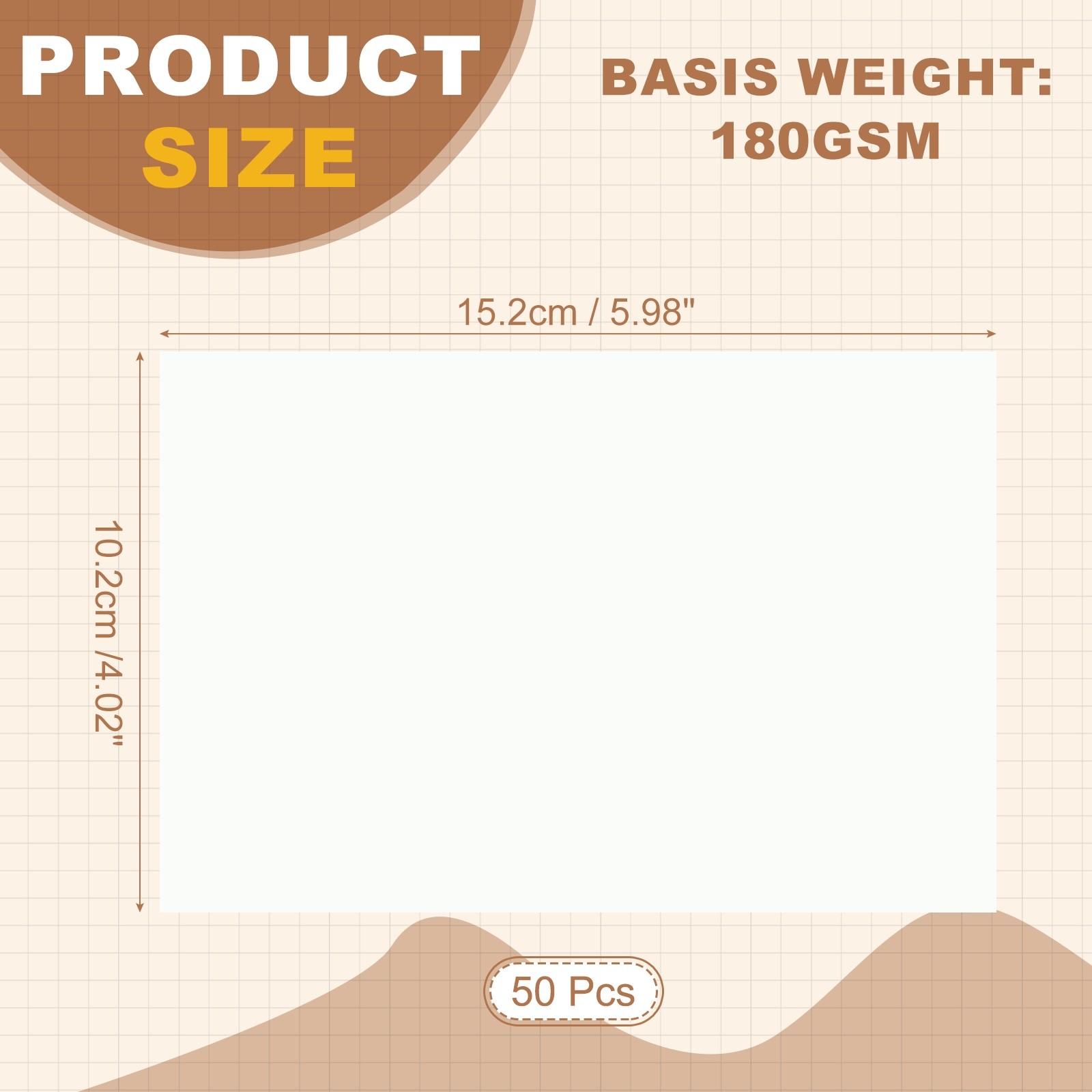 Photo 6×4 inch, 50 sheets 180GSM photo paper for printers