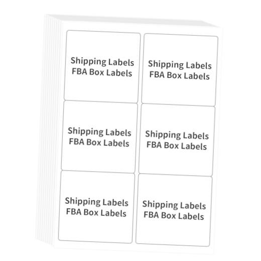 Printable Sticker Paper, 3-1/3″ x 4″ Shipping Address 500 Sheets / 3000 Labels