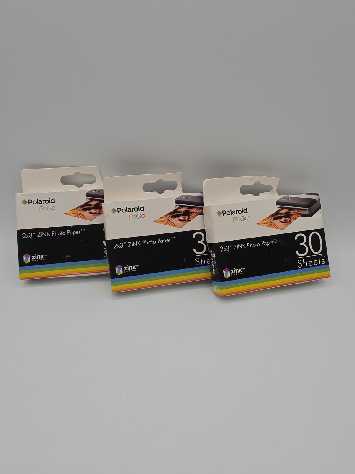 Polaroid PoGo 2×3″ Zink Photo Paper 3pks 90 Sheets New Past Best-By Date 10/09