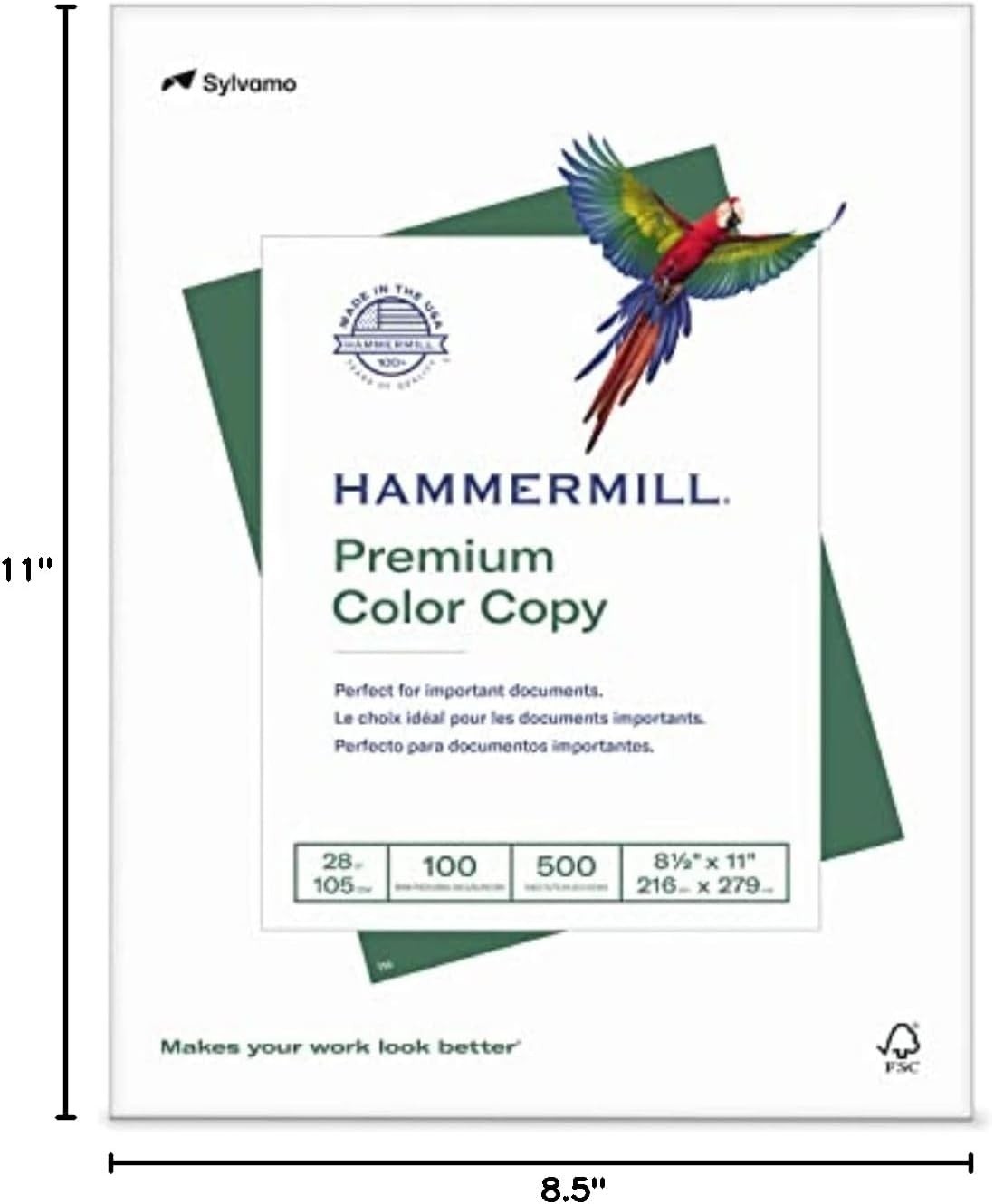 100 Brightness Copy Paper – 28 lb – 8.5 x 11 – 500 Sheets