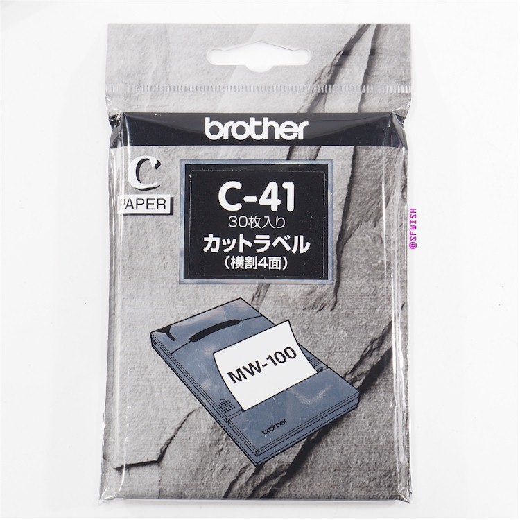 NEW brother C-41 Cut Label Paper for MW-145MFi/MW-145BT/MW-140/MW-120/MW-100