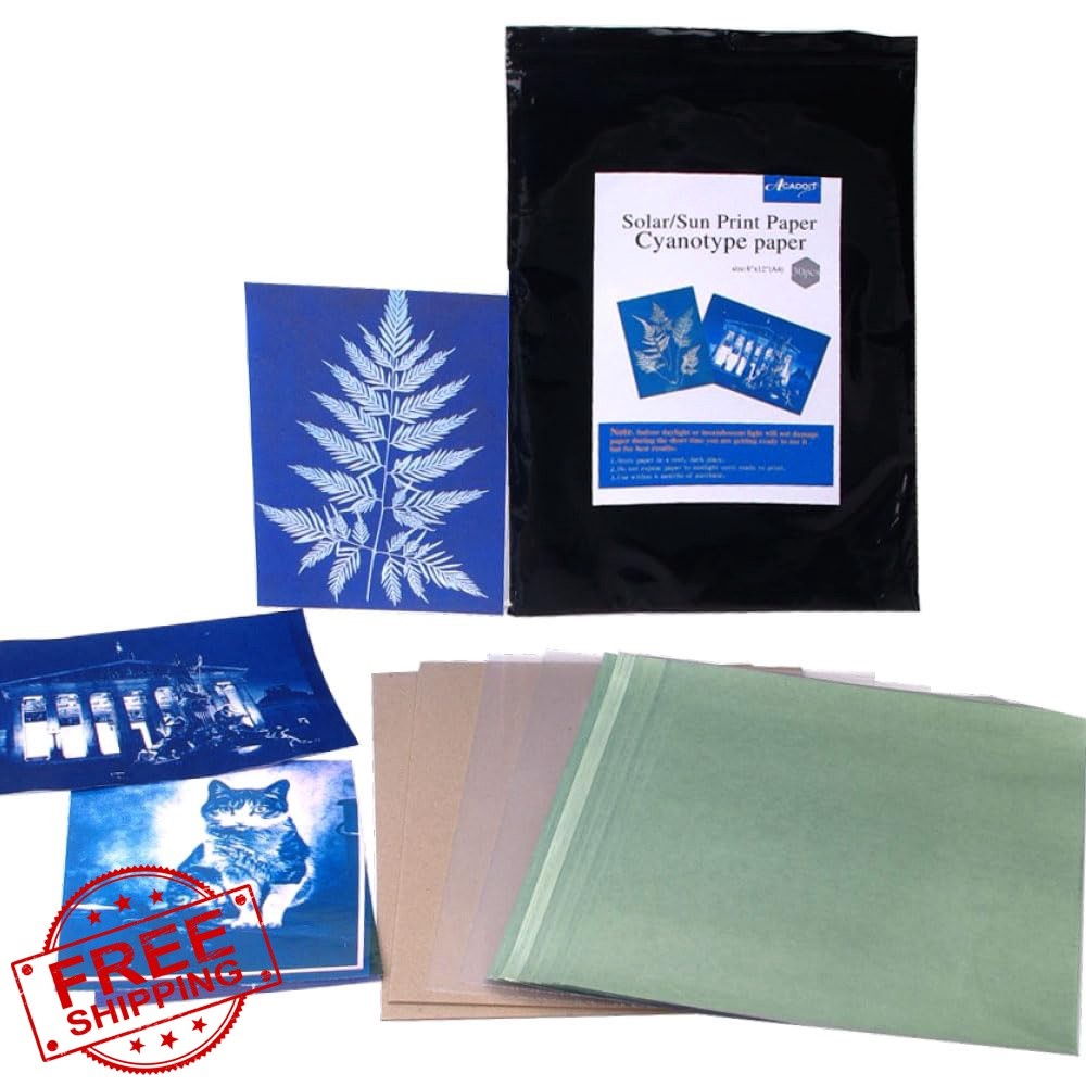 ACADOIT A4 30 Sheets Sun Print Paper