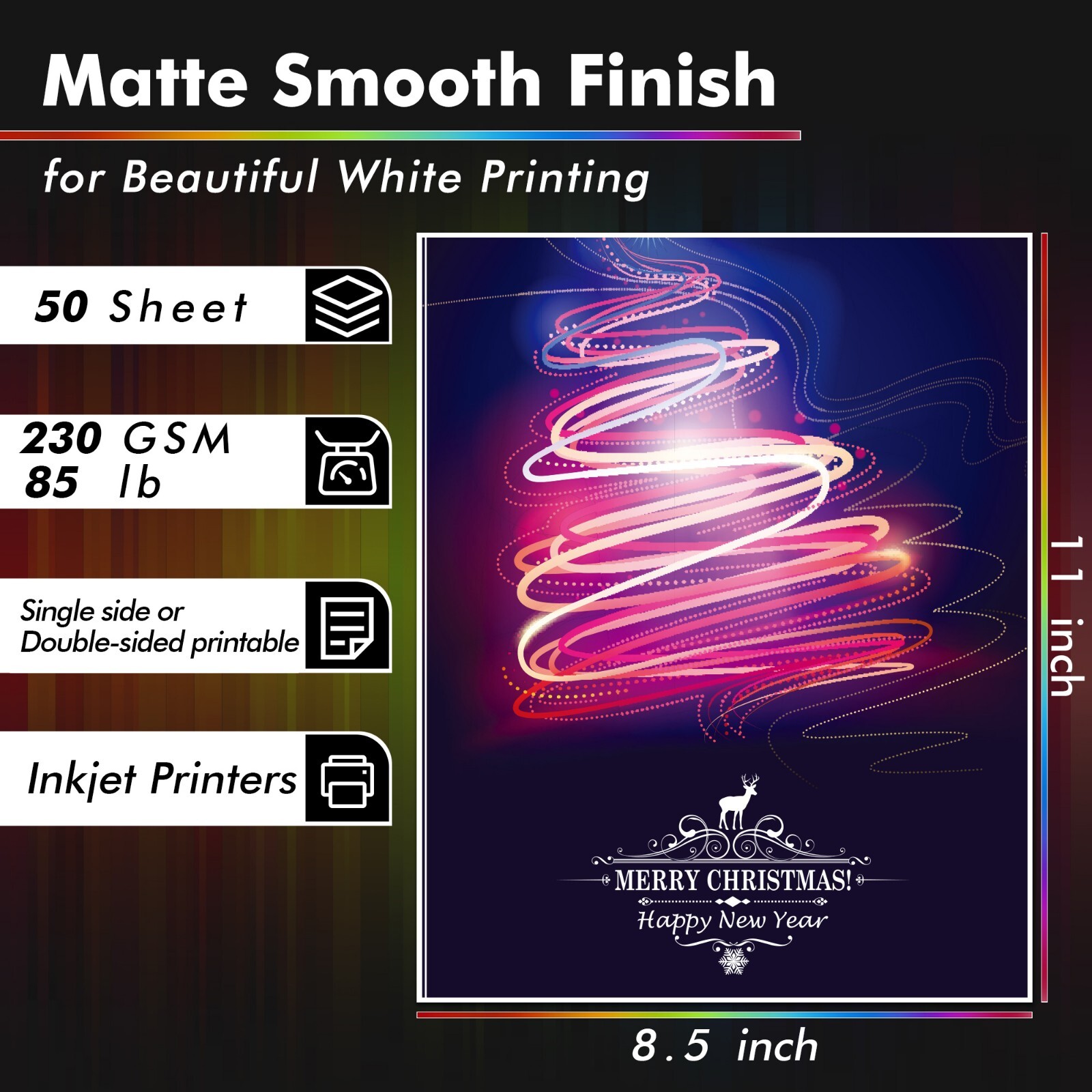 Lot Koala Matte Photo Paper 8.5×11 230g 13Mil Thick Carstock Inkjet Photo Paper