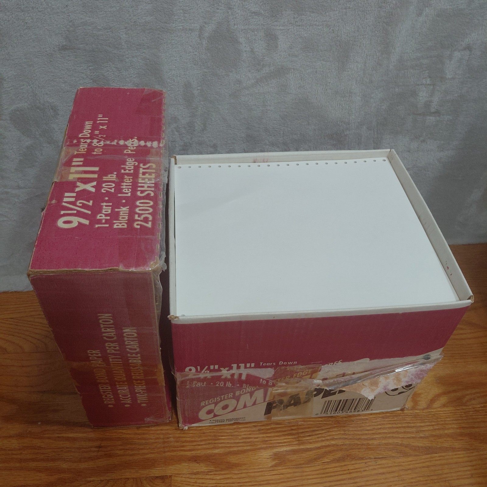 Dot Matrix Computer Paper 9.5 X11” 2500 Sheets Sealed Box