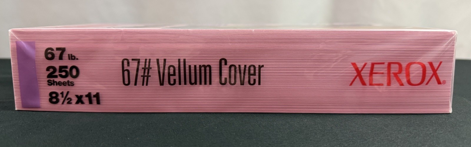 Xerox 67# Vellum Cover Pink Heavy Weight Paper 250 Sheets 8 1/2″ × 11″