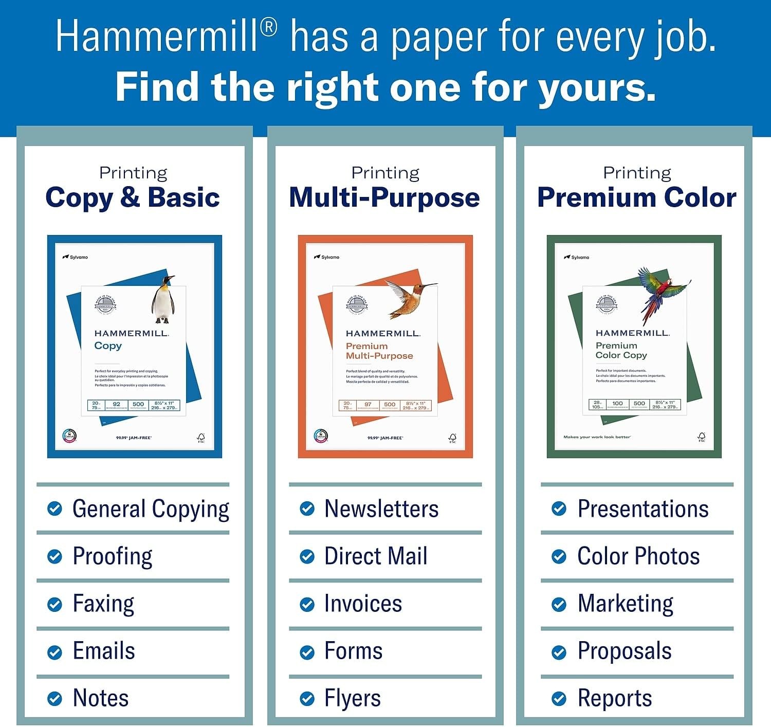 Hammermill Printer Paper, Premium Laser Print 24 lb, 8.5 x 11-1 Ream (500 Sheets