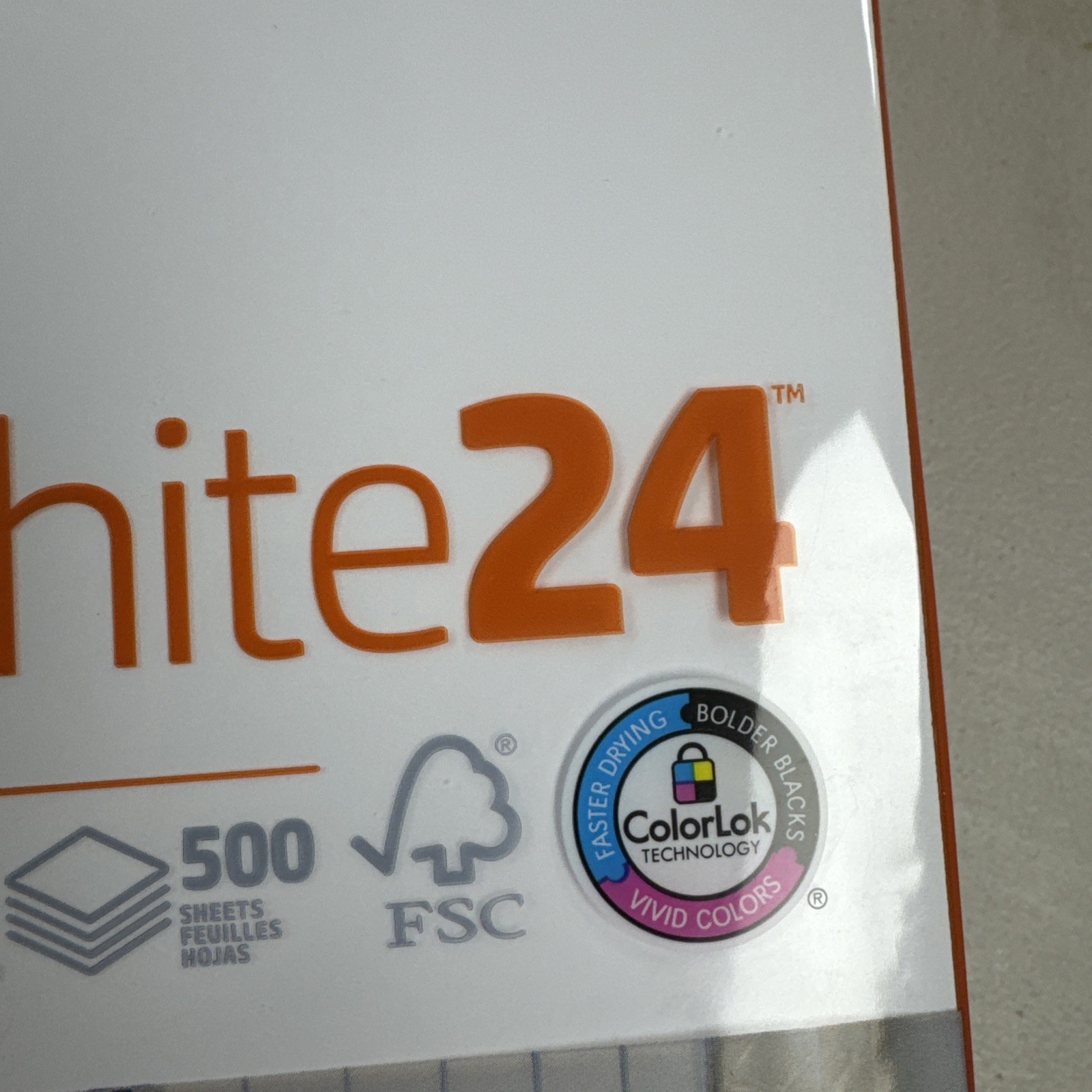 HP Bright White 24 Printer Paper 500 Sheets for Color Printing 100 Bright 2 PK