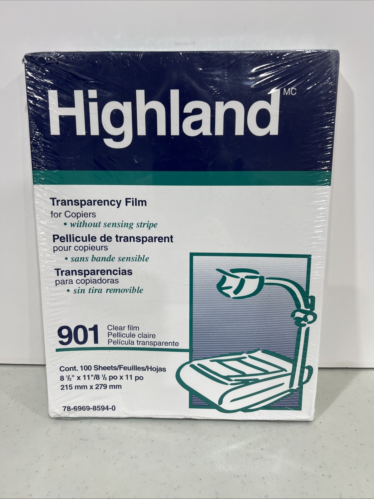 Highland 901 Transparency Film for Copiers 100 Sheets Factory Sealed NEW