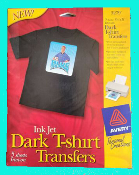 Avery Dark T-Shirt Transfer 3279 5 Sheets Iron On Fast Ship BRAND NEW & UNOPENED