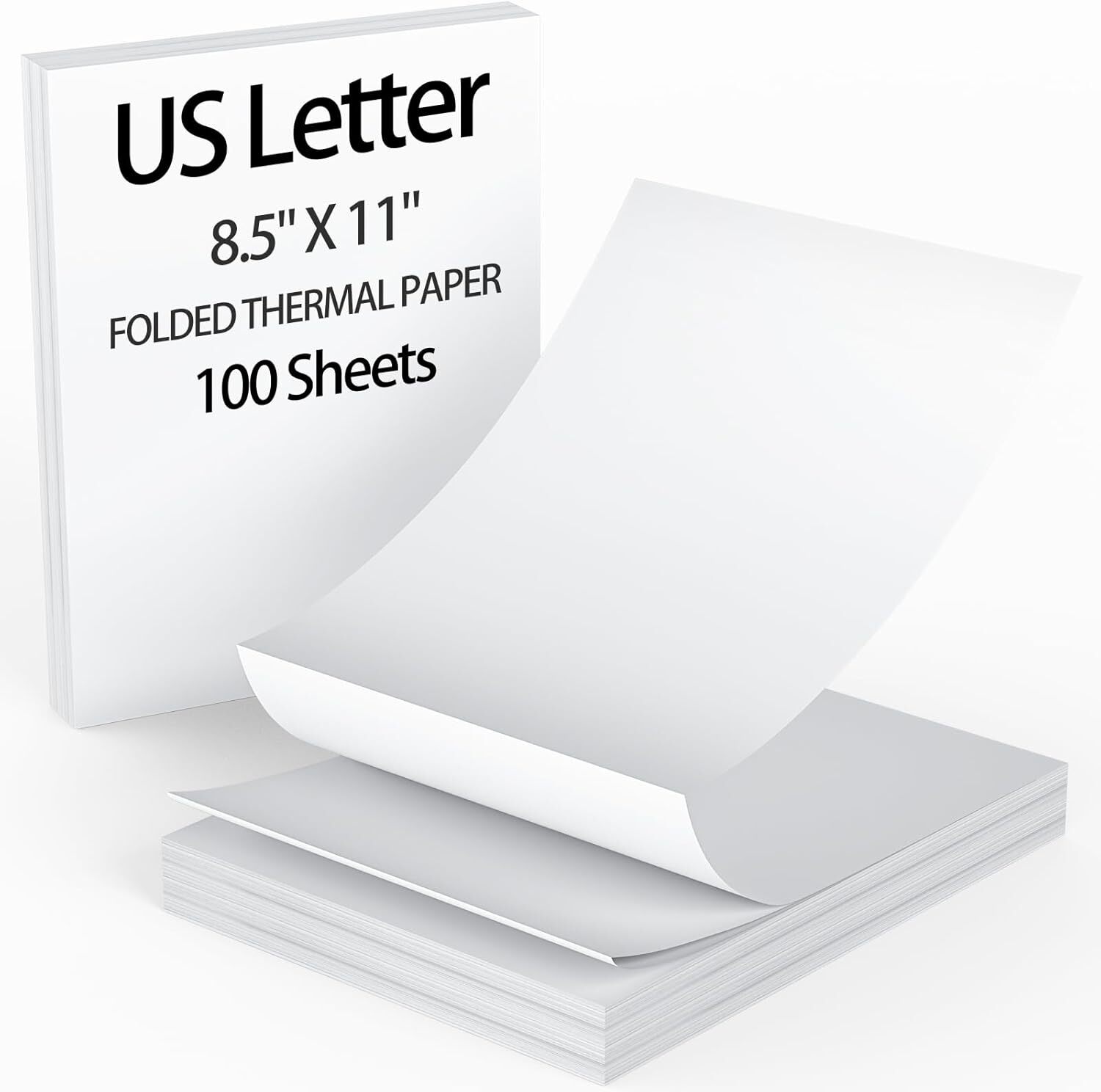 100x 8.5×11″ Folded A4 Thermal Continuous Paper For M08F M832 Hprt Printer